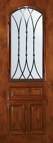 WDMA 36x96 Door (3ft by 8ft) Exterior Knotty Alder 36in x 96in Arch Lite Warwick Alder Door 1