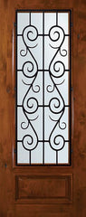 WDMA 36x96 Door (3ft by 8ft) Exterior Knotty Alder 36in x 96in 3/4 Lite St. Charles Alder Door 1