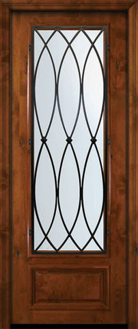 WDMA 36x96 Door (3ft by 8ft) Exterior Knotty Alder 36in x 96in 3/4 Lite La Salle Alder Door 2