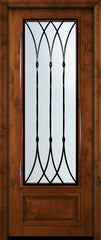 WDMA 36x96 Door (3ft by 8ft) Exterior Knotty Alder 36in x 96in 3/4 Lite Warwick Alder Door 2