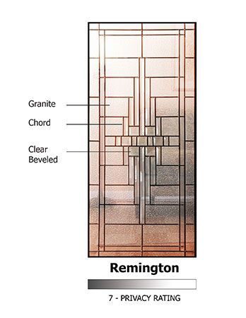 WDMA 36x96 Door (3ft by 8ft) Exterior Cherry Pro 96in 1 Panel 3/4 Lite Remington Door 2
