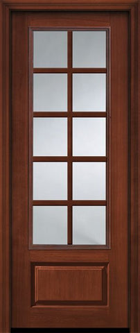 WDMA 36x96 Door (3ft by 8ft) Patio Cherry Pro 96in 10 Lite SDL 3/4 Lite Door 1