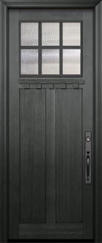 WDMA 36x96 Door (3ft by 8ft) Exterior Fir 36in x 96in Craftsman 6 Lite SDL Door 1