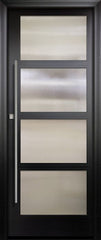 WDMA 36x96 Door (3ft by 8ft) Exterior Swing Smooth 36in x 96in 4 Block Left NP-Series Narrow Profile Door 1