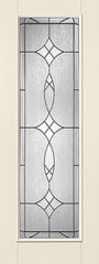 WDMA 36x96 Door (3ft by 8ft) Exterior Smooth Fiberglass Impact Door 8ft Full Lite With Stile Blackstone 1