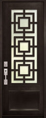 WDMA 36x96 Door (3ft by 8ft) Exterior 36in x 96in Moderne 3/4 Lite Single Contemporary Entry Door 1