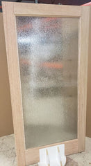 WDMA 38x80 Door (3ft2in by 6ft8in) Exterior Swing Mahogany Full Lite Single Entry Door Sidelight 10