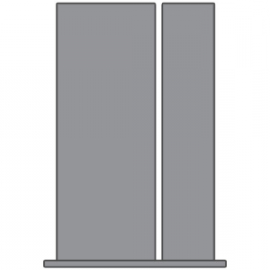 WDMA 38x96 Door (3ft2in by 8ft) Patio Fir 96in Full Lite 1 Lite Single Door/1side 3