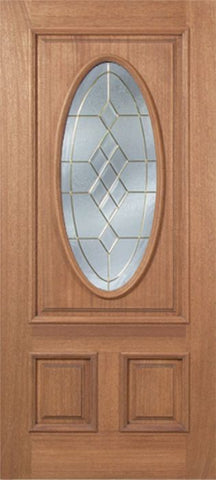 WDMA 42x80 Door (3ft6in by 6ft8in) Exterior Mahogany Maryvale Single Door w/ A Glass 1