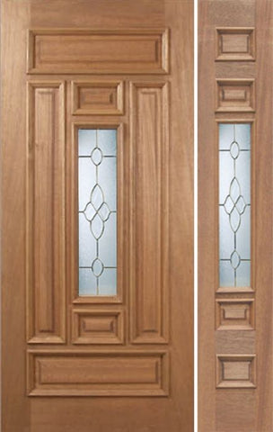 WDMA 42x80 Door (3ft6in by 6ft8in) Exterior Mahogany Narrow Single Door/1side w/ C Glass 1
