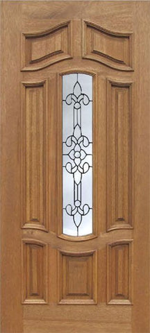 WDMA 42x80 Door (3ft6in by 6ft8in) Exterior Mahogany Palisades Single Door w/ U Glass 1