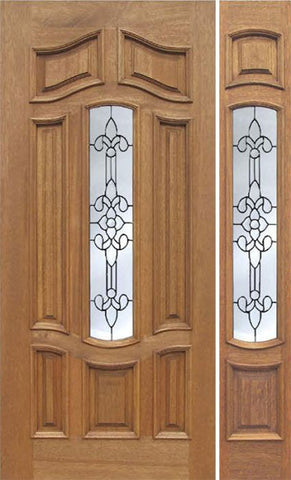 WDMA 42x80 Door (3ft6in by 6ft8in) Exterior Mahogany Palisades Single Door/1side w/ U Glass 1