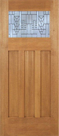 WDMA 42x80 Door (3ft6in by 6ft8in) Exterior Mahogany Biltmore Single Door w/ A Glass 1