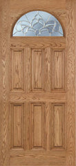 WDMA 42x80 Door (3ft6in by 6ft8in) Exterior Oak Merritt Single Door w/ C Glass 1