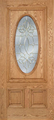 WDMA 42x80 Door (3ft6in by 6ft8in) Exterior Oak Watson Single Door w/ CO Glass 1