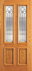 WDMA 42x80 Door (3ft6in by 6ft8in) Exterior Mahogany Twin Lite Home Single Door Insulated Beveled Glasswork 1