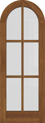 WDMA 42x84 Door (3ft6in by 7ft) Exterior Swing Mahogany Round 6 Lite Round Top Entry Door 2