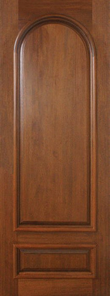 WDMA 42x96 Door (3ft6in by 8ft) Exterior Mahogany 42in x 96in Radius 2 Panel Portobello Door 1