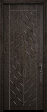 WDMA 42x96 Door (3ft6in by 8ft) Exterior Mahogany 42in x 96in Lynnwood Solid Contemporary Door 1