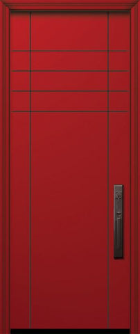 WDMA 42x96 Door (3ft6in by 8ft) Exterior Smooth 42in x 96in Fleetwood Solid Contemporary Door 1