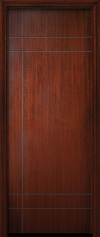 WDMA 42x96 Door (3ft6in by 8ft) Exterior Mahogany 42in x 96in Inglewood Solid Contemporary Door 1