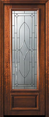 WDMA 42x96 Door (3ft6in by 8ft) Exterior Mahogany 42in x 96in 3/4 Lite Bourbon Street Door 2