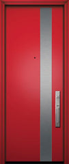 WDMA 42x96 Door (3ft6in by 8ft) Exterior Smooth 42in x 96in Costa Mesa Solid Contemporary Door 1