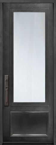WDMA 42x96 Door (3ft6in by 8ft) Exterior 42in x 96in 3/4 Lite Single Privacy Glass Entry Door 1