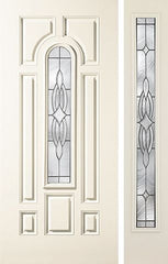 WDMA 44x80 Door (3ft8in by 6ft8in) Exterior Smooth Wellesley Center Arch Lite 7 Panel Star Door 1 Side 1