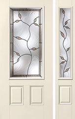 WDMA 46x80 Door (3ft10in by 6ft8in) Exterior Smooth Avonlea 3/4 Lite 2 Panel Star Door 1 Side 1