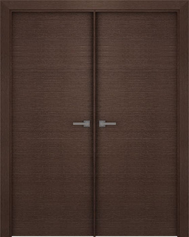 WDMA 48x80 Door (4ft by 6ft8in) Interior Pocket Wenge Prefinished Maya Modern Double Door 1