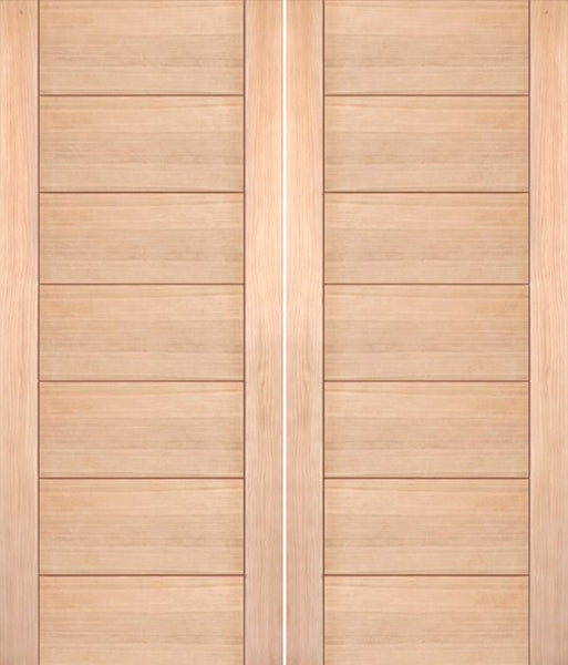 WDMA 48x80 Door (4ft by 6ft8in) Interior Barn Oak Contemporary Modern White Double Door MD 15 1