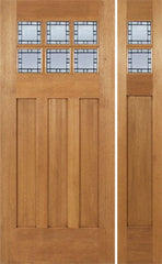 WDMA 48x84 Door (4ft by 7ft) Exterior Mahogany Randall Single Door/1side w/ N Glass 1