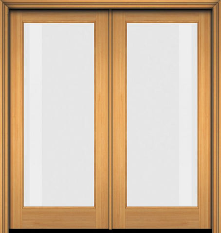WDMA 48x96 Door (4ft by 8ft) French Fir 96in Full Lite 1 Lite Double Door 1