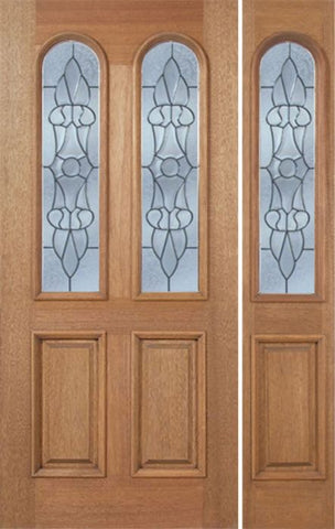 WDMA 50x80 Door (4ft2in by 6ft8in) Exterior Mahogany Legacy Single Door/1side w/ L Glass 1