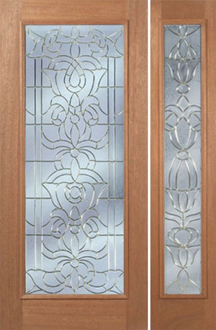 WDMA 50x80 Door (4ft2in by 6ft8in) Exterior Mahogany Edwards Single Door/1side w/ U Glass - 6ft8in Tall 1