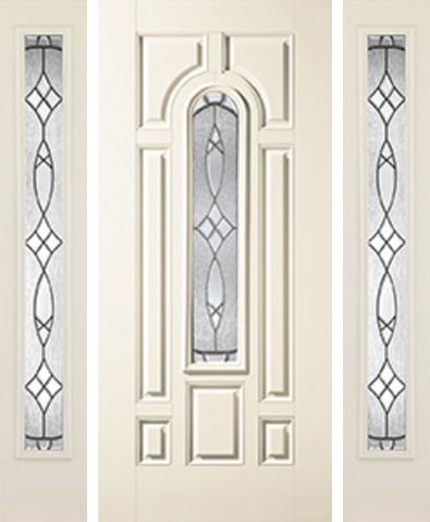 WDMA 52x80 Door (4ft4in by 6ft8in) Exterior Smooth Blackstone Center Arch Lite 7 Panel Star Door 2 Sides 5 Lite 1