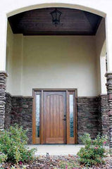 WDMA 52x96 Door (4ft4in by 8ft) Exterior Mahogany Chancery Single/2Sidelight Tuscany 2