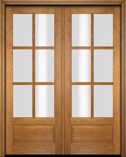 WDMA 52x96 Door (4ft4in by 8ft) Interior Swing Mahogany 3/4 6 Lite TDL Exterior or Double Door 1