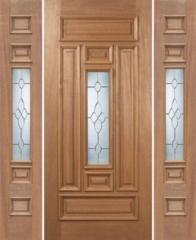 WDMA 54x80 Door (4ft6in by 6ft8in) Exterior Mahogany Narrow Single Door/2side w/ C Glass 1