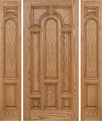 WDMA 54x80 Door (4ft6in by 6ft8in) Exterior Oak Carrick Single Door/2side - 6ft8in Tall 1