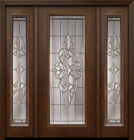WDMA 56x80 Door (4ft8in by 6ft8in) Exterior Cherry 80in Full Lite Courtlandt / Walnut Door /2side 1