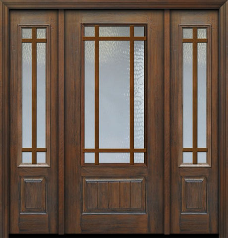 WDMA 56x80 Door (4ft8in by 6ft8in) Patio Cherry 80in 3/4 Lite 1 Panel 9 Lite SDL Door /2side 1