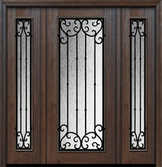 WDMA 56x80 Door (4ft8in by 6ft8in) Exterior Cherry 80in Full Lite Valencia Door /2side 1