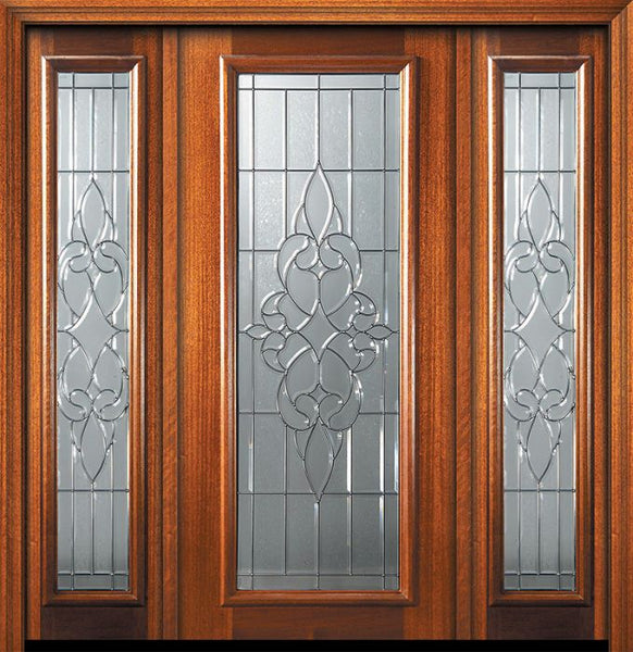 WDMA 56x80 Door (4ft8in by 6ft8in) Exterior Mahogany 80in Full Lite Courtlandt Door /2side 1