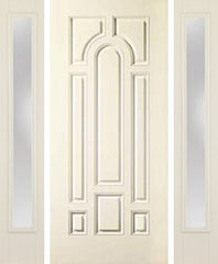 WDMA 58x80 Door (4ft10in by 6ft8in) Exterior Smooth 8 Panel Star Door 2 Sides Clear 1
