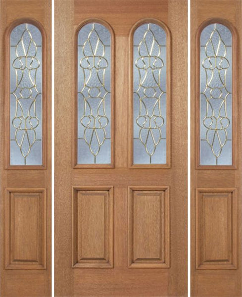 WDMA 60x80 Door (5ft by 6ft8in) Exterior Mahogany Legacy Single Door/2side w/ OL Glass 1