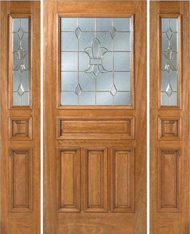 WDMA 60x80 Door (5ft by 6ft8in) Exterior Mahogany Alexis Single Door/2side w/ J Glass 1
