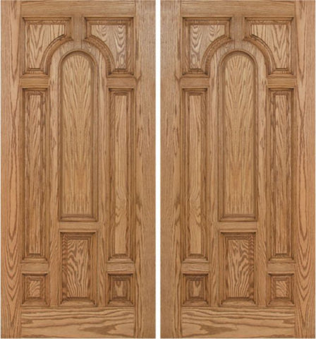WDMA 60x80 Door (5ft by 6ft8in) Exterior Oak Carrick Double Door - 6ft8in Tall 1