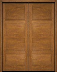 WDMA 60x80 Door (5ft by 6ft8in) Exterior Barn Mahogany Arch Top 4 Panel Transitional or Interior Double Door 2